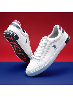 U.S. POLO ASSN. - White Rojas 5.0 Stylish Casual Sneaker Shoes for Man