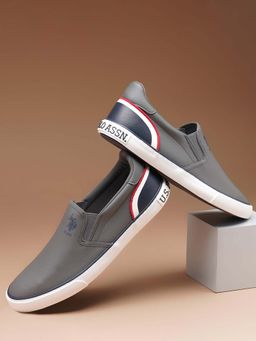 U.S. POLO ASSN. - Grey Timeo 4.0 Stylish Casual Sneaker Shoes for Man