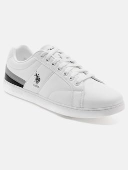 U.S. POLO ASSN. - White Vince 2.0 Stylish Casual Sneaker Shoes for Man