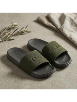 WOODLAND - Olive Lightweight Comfortable Casual Summer Wear Sliders for Men's