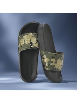 WOODLAND - Green Lightweight Comfortable Casual Summer Wear Sliders for Men's