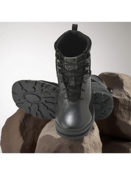 WOODLAND - Black Durable Comfortable High Ankle Casual Boots for Men's