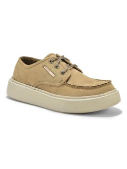 WOODLAND - Beige Lightweight Breathable Comfortable Sneakers for Men's