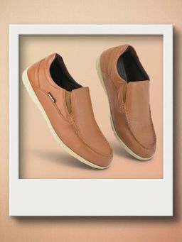 WOODLAND - Brown Slip On Lightweight Breathable Comfortable Loafers for Men's