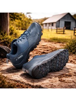 WOODLAND - Navy Blue Lightweight Breathable Durable Sneakers for Men's