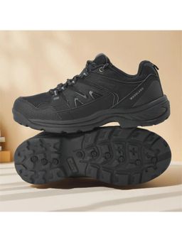 WOODLAND - Black Lightweight Breathable Durable Sneakers for Men's