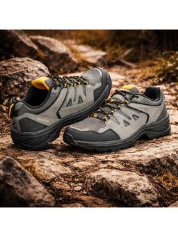 WOODLAND - Grey Lightweight Breathable Durable Sneakers for Men's