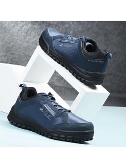 WOODLAND - Navy Blue Lightweight Breathable Durable Sneakers for Men's