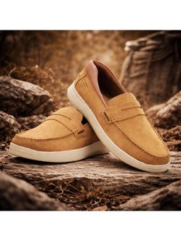 WOODLAND - Brown Slip On Lightweight Comfortable Sneakers for Men's