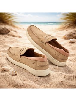 WOODLAND - Khaki Slip On Lightweight Comfortable Sneakers for Men's