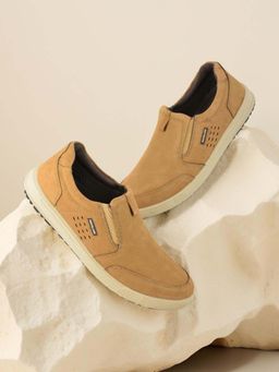 WOODLAND - Brown Slip On Lightweight Comfortable Sneakers for Men's
