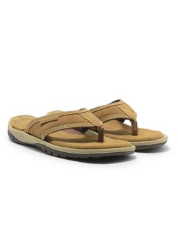 WOODLAND - Brown Soft Sole Lightweight Home Wear Sandals for Men's