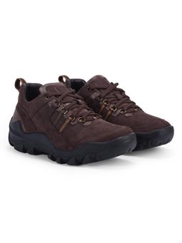 WOODLAND - Brown Lightweight Breathable Comfortable Sneakers for Men's