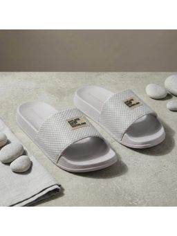 WOODLAND - Grey Comfortable Lightweight Cushioned Daily Use Sliders for Men's