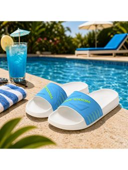 WOODLAND - Blue Comfortable Lightweight Cushioned Daily Use Sliders for Men's