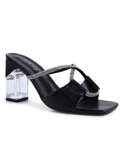 London Rag - Embellished Black Heels
