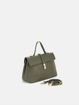 CARPISA ITALIA - Women Villary V1 Olive Handbag with Detachable Strap (M)