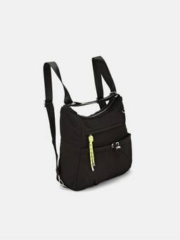 CARPISA ITALIA - Women Valentina Black Handbag with Detachable Strap (M)