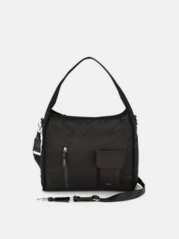 CARPISA ITALIA - Women Dana V1 Black Handbag with Detachable Strap (L)