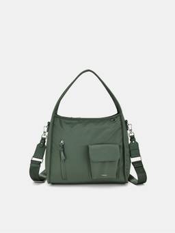 CARPISA ITALIA - Women Dana Green Handbag with Detachable Strap (M)