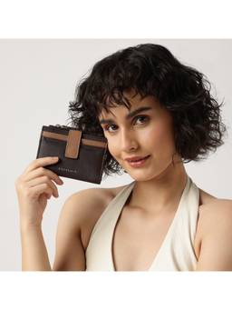 Fastrack - Women Brown Snap Fold Wallet
