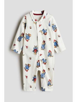 H&M - Kids White Collared Sleepsuit