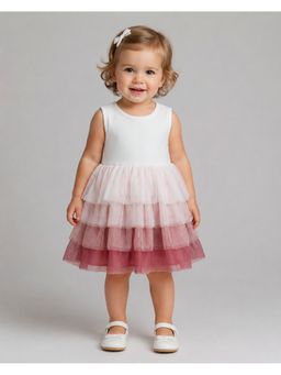 Creative Kids - Baby Multicolor Ombre Layered Tulle Dress
