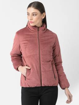 CRIMSOUNE CLUB - Women Orange Short Padded Jacket