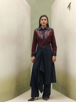 NOIB - Maroon Celia Shirt - Night Safari