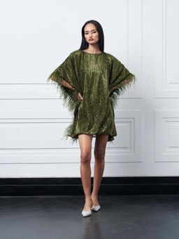 Kay Kay BY KKHUSHI SAHAII - Hugo Dress In Green