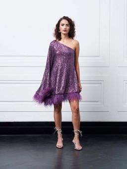 Kay Kay BY KKHUSHI SAHAII - Hugo Dress Purple