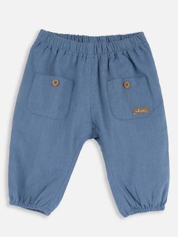 Chicco - Boys Blue Solid Joggers