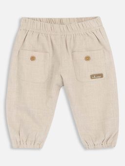 Chicco - Boys Beige Solid Joggers