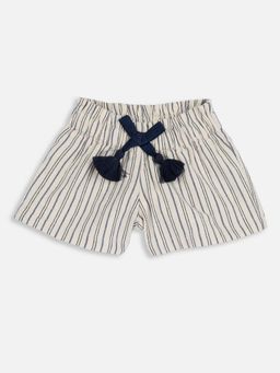 Chicco - Girls Beige Striped Shorts