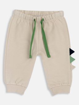 Chicco - Boys Light Beige Natural Solid Joggers