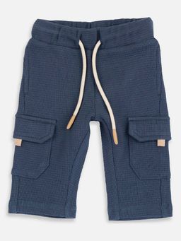 Chicco - Boys Medium Navy Blue Solid Cargo