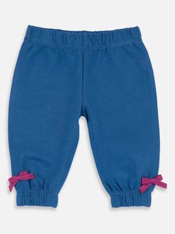 Chicco - Girls Blue Solid Joggers