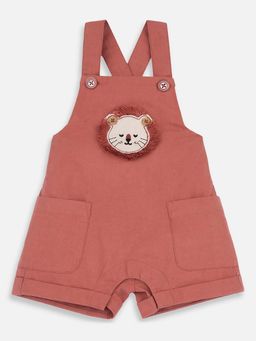 Chicco - Boys Light Rust Embellished Short Dungaree