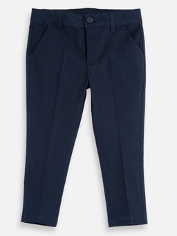 Chicco - Boys Navy Blue Solid Trouser