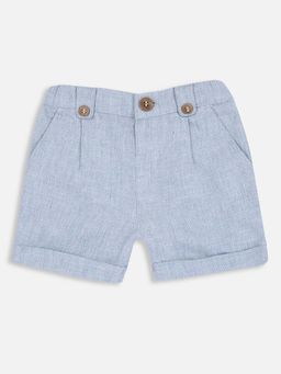 Chicco - Boys Light Blue Solid Shorts