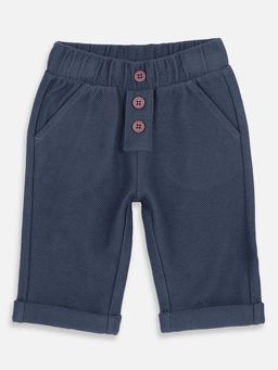 Chicco - Boys Dark Light Grey Solid Trouser