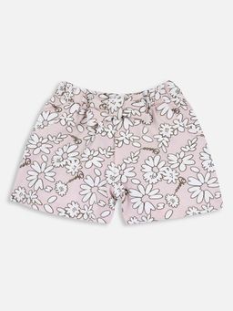 Chicco - Girls Pink Floral Printed Shorts