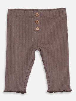 Chicco - Girls Medium Brown Self Design Leggings