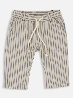Chicco - Boys Light Beige Natural Striped Trouser