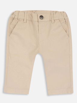 Chicco - Boys Solid Beige Trouser