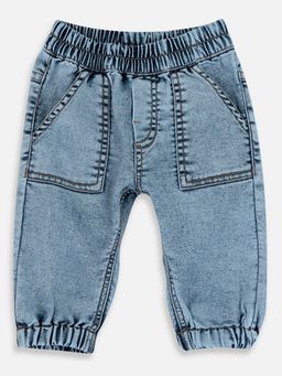 Chicco - Boys Light Blue Solid Joggers