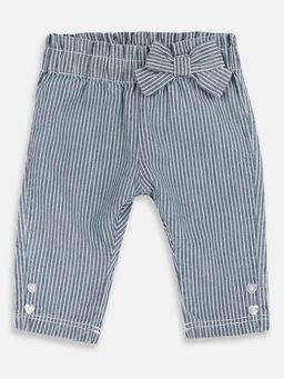 Chicco - Girls Medium Blue Stripes Trouser
