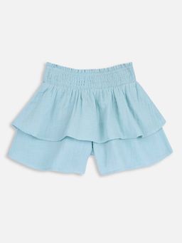 Chicco - Girls Sea Blue Flared Shorts