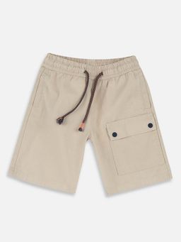 Chicco - Boys Beige Solid Shorts