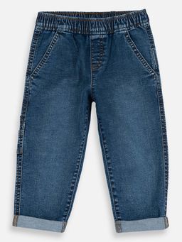 Chicco - Boys Medium Blue Solid Jeans